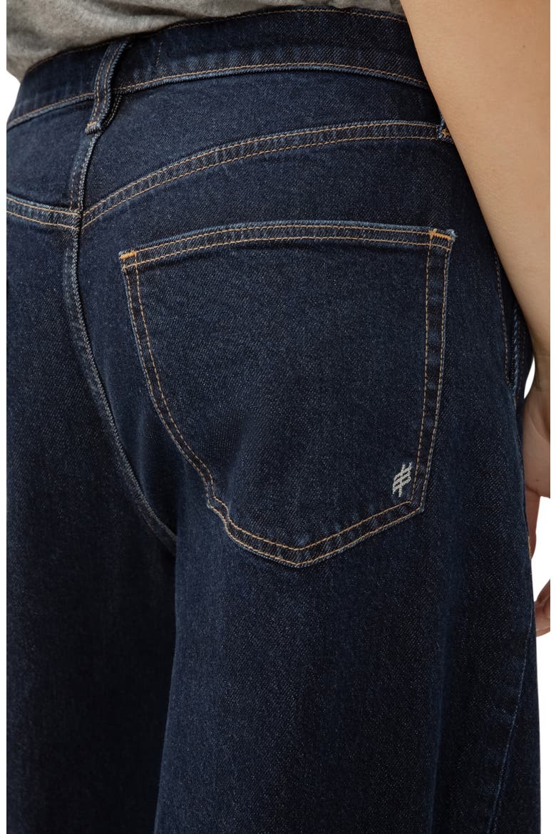 Pleated High Waist Wide Leg Trouser Jeans, Alternate, color, AMELIA