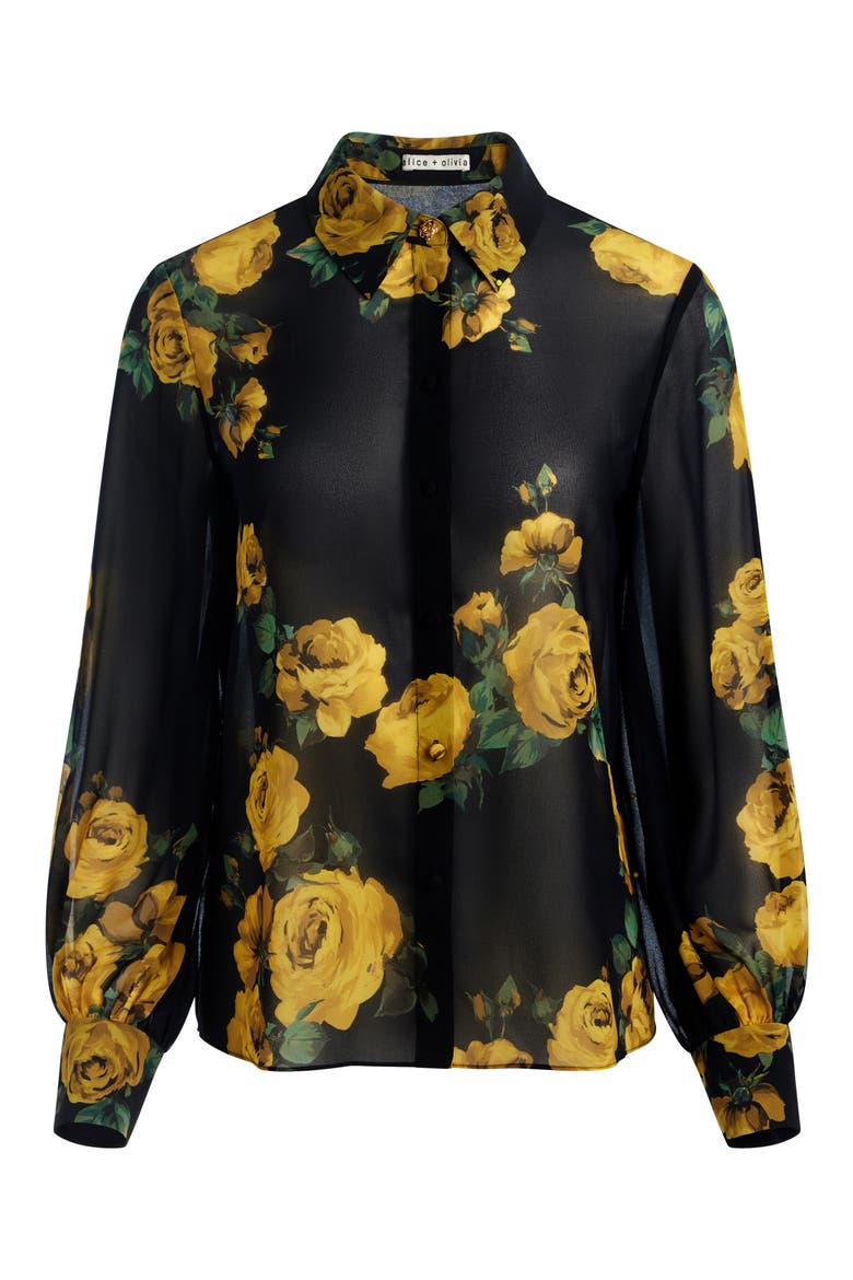 Candace Blouson Sleeve Shirt, Alternate, color, ROSEHIPS