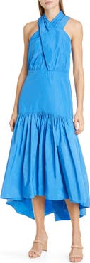Veronica Beard Radley Halter Neck High/Low Dress