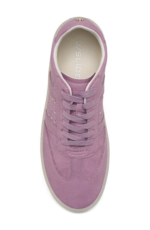 Jslides Hattie Perforated Low Top Sneaker In Purple