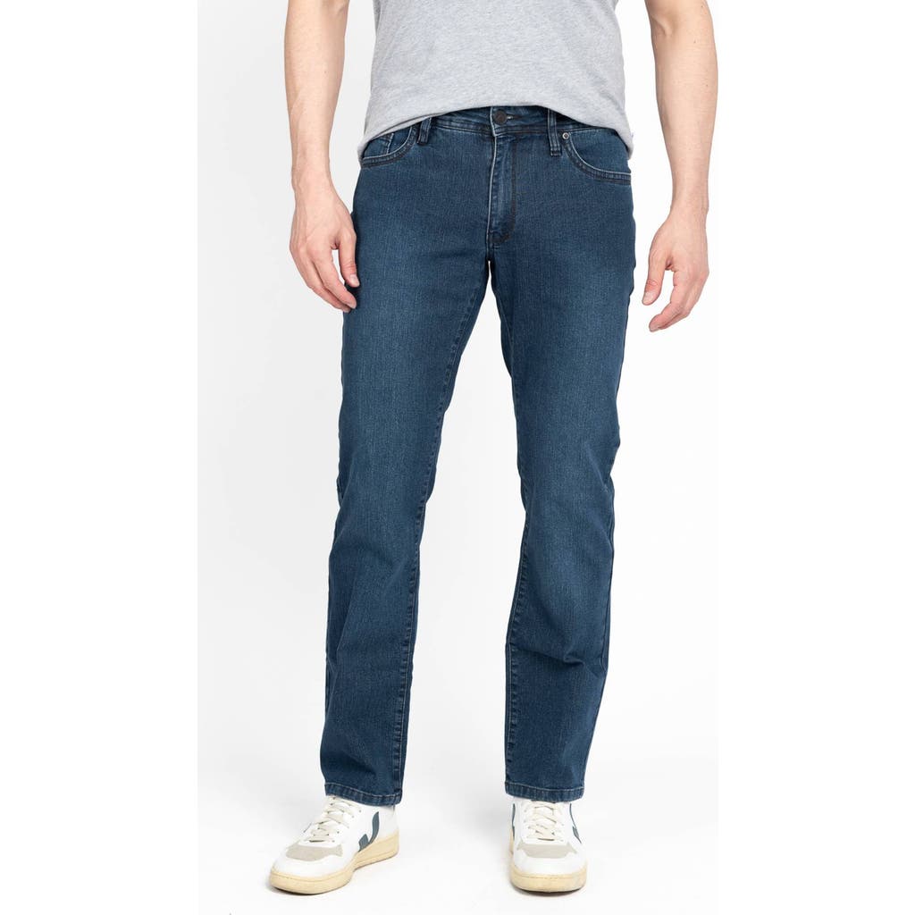 Jack Of Spades Jack Fit Five Pocket Jeans In Medium Indigo