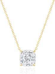 Crislu Bliss Cushion Cut Cubic Zirconia Pendant Necklace