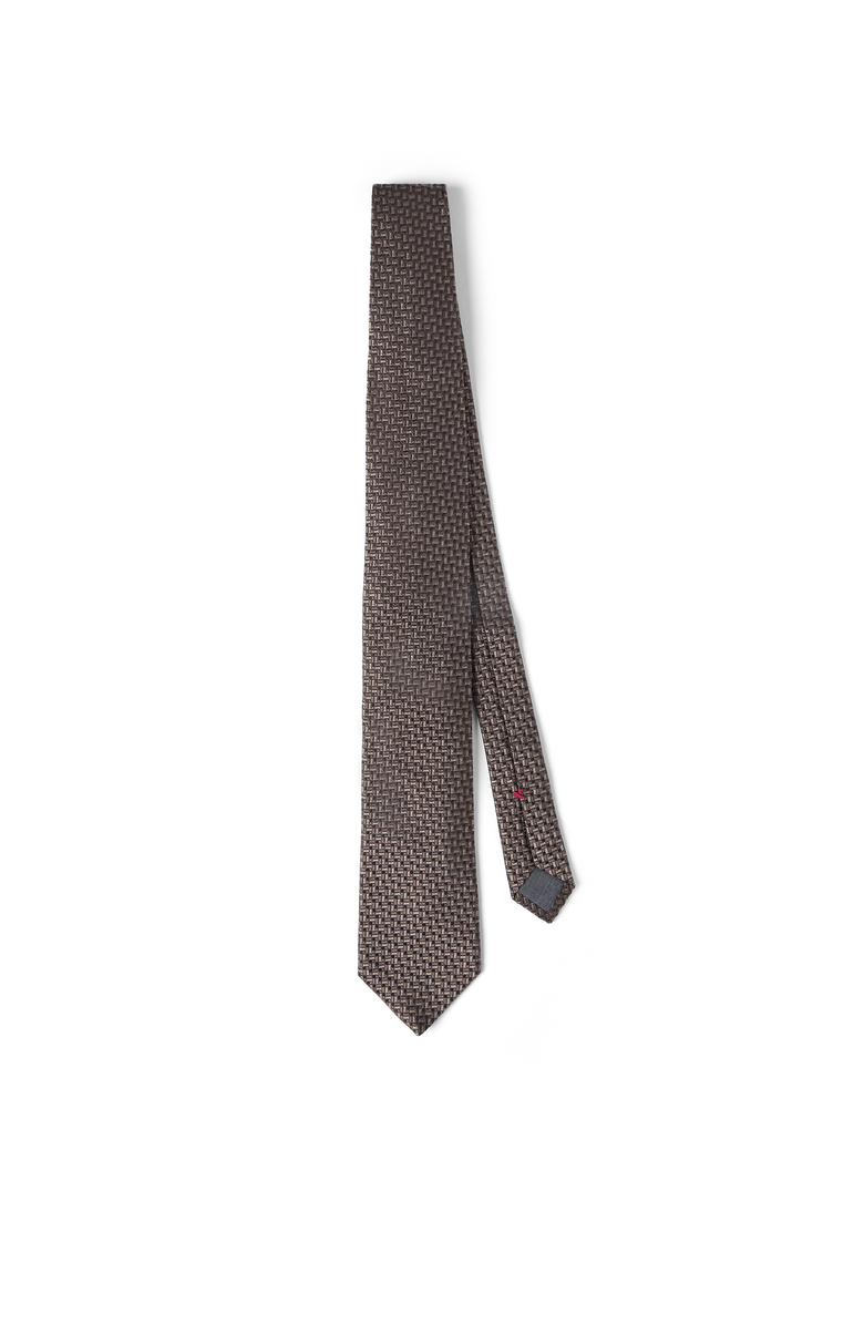 Brunello Cucinelli Silk necktie, Main, color, Hazelnut