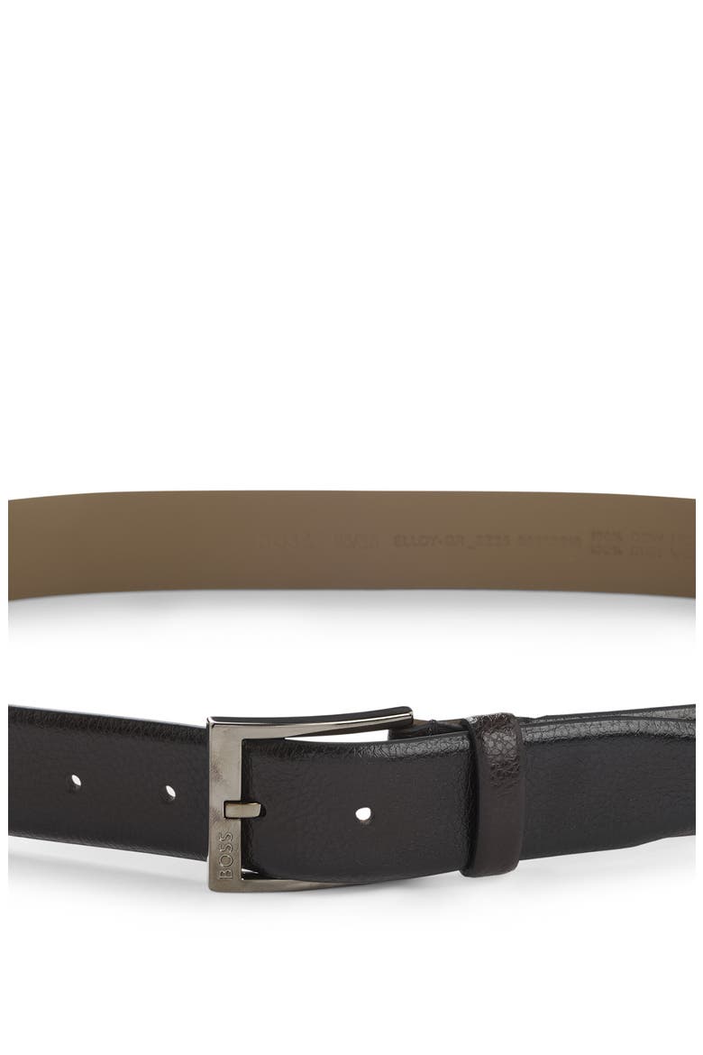 Elloy Leather Belt, Alternate, color, DARK BROWN