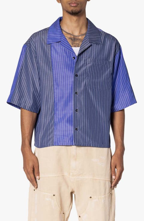 Colorblock Stripe Camp Shirt