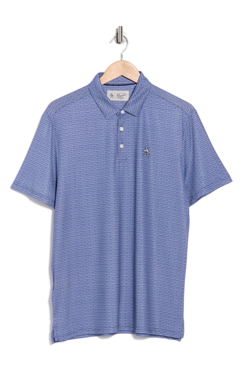 Original Penguin Fine Line Knit Polo, Main, color, Astral Night