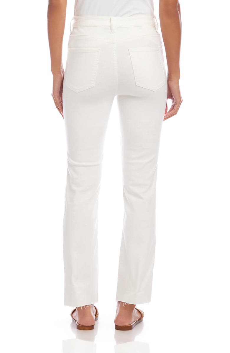 Karen Kane Raw Hem Straight Leg Jeans, Alternate, color,