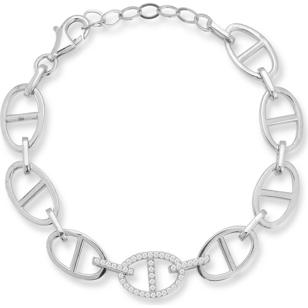Chloe & Madison Chloe And Madison Link Bracelet In Silver