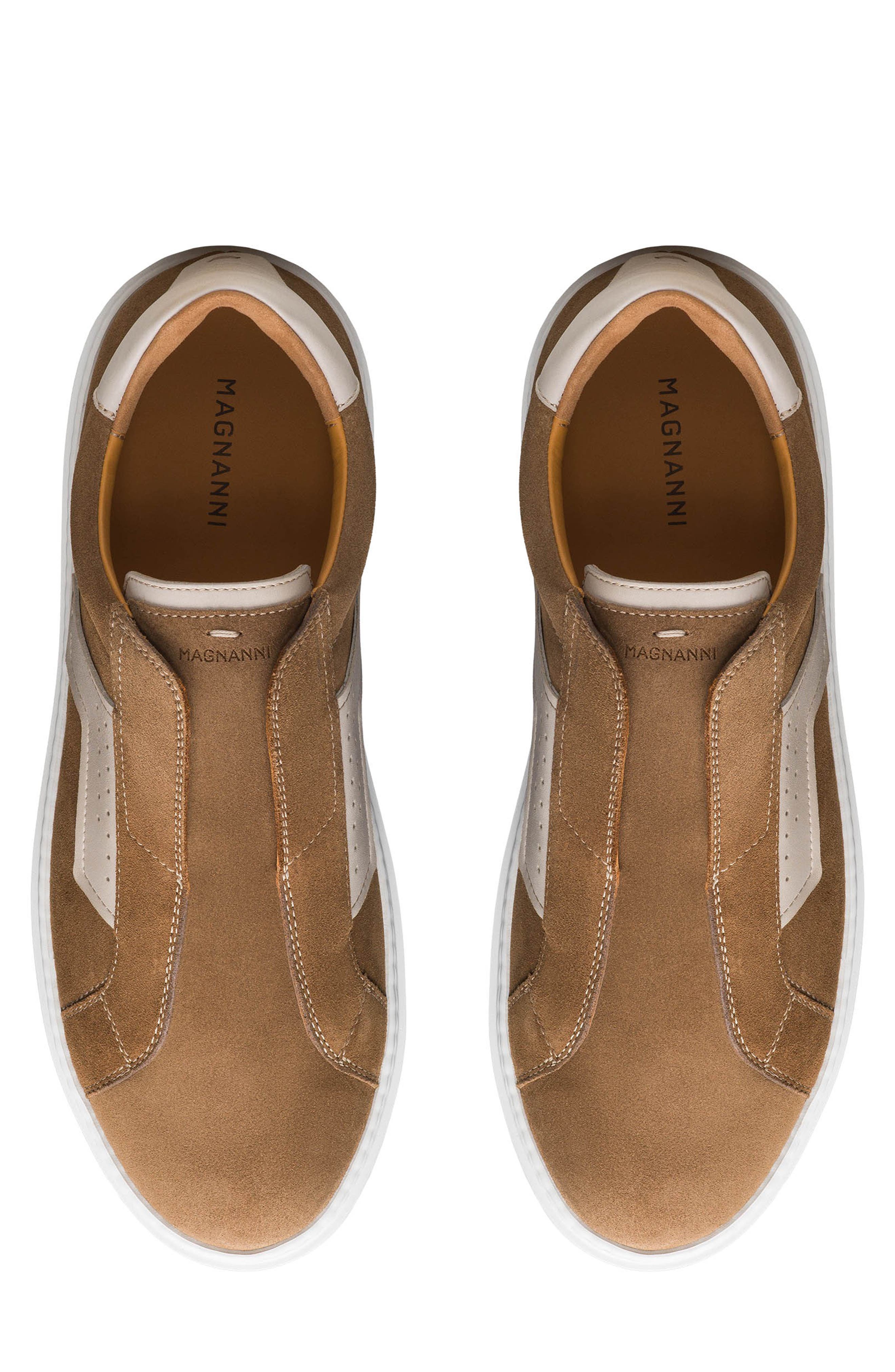 Magnanni Phoenix Slip-On Sneaker, Alternate, color, Taupe Suede