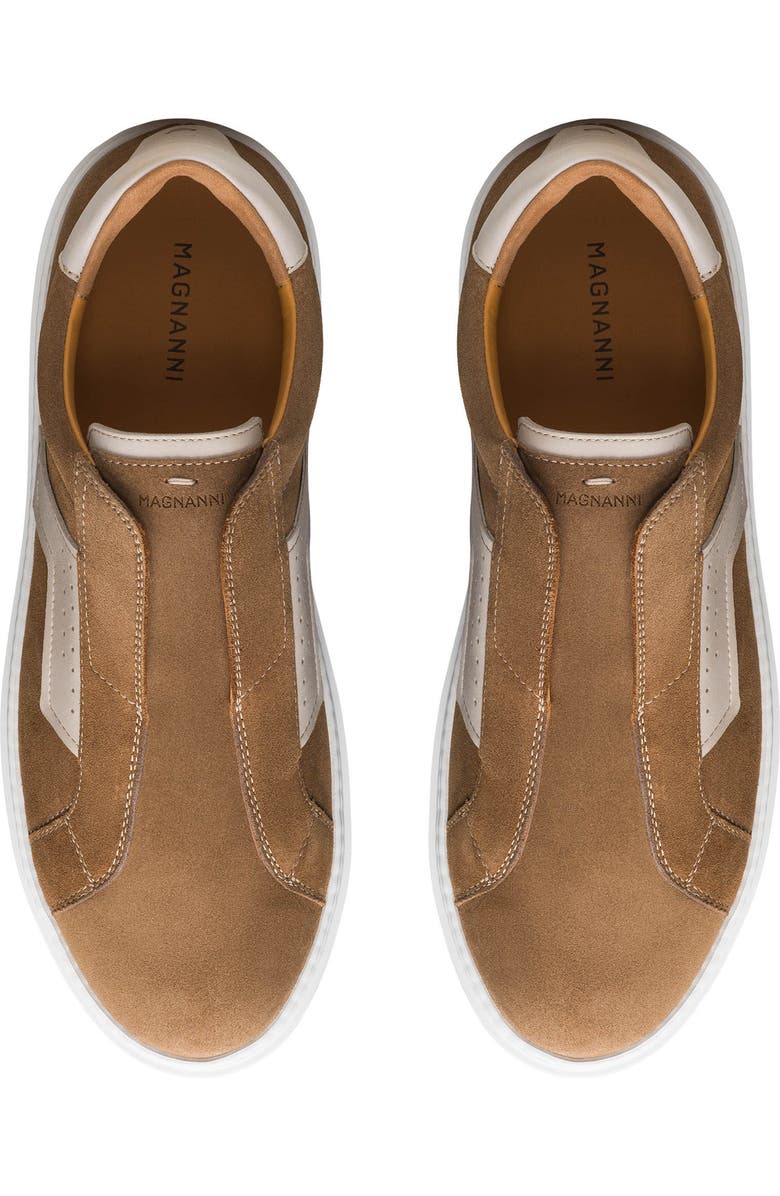 Magnanni Phoenix Slip-On Sneaker, Alternate, color, Taupe Suede