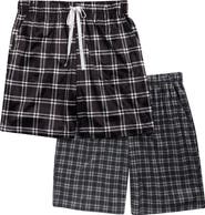 GEOFFREY BEENE 2-Pack Assorted Plaid Pajama Shorts