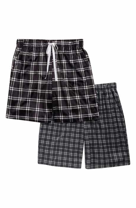 GEOFFREY BEENE 2-Pack Assorted Plaid Pajama Shorts