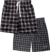 GEOFFREY BEENE 2-Pack Assorted Plaid Pajama Shorts