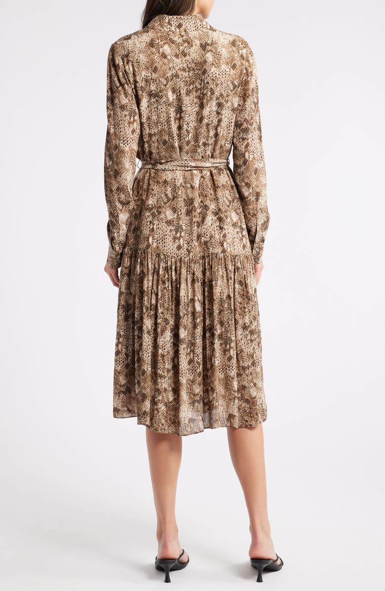 KOBI HALPERIN Ventura Long Sleeve Belted Shirtdress, Alternate, color, 