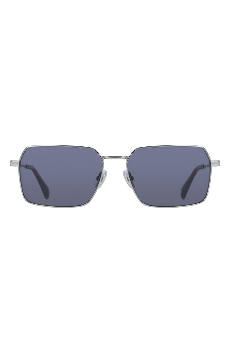 Paul Smith 58mm Modified Rectangular Sunglasses, Main, color, Silver/ Grey