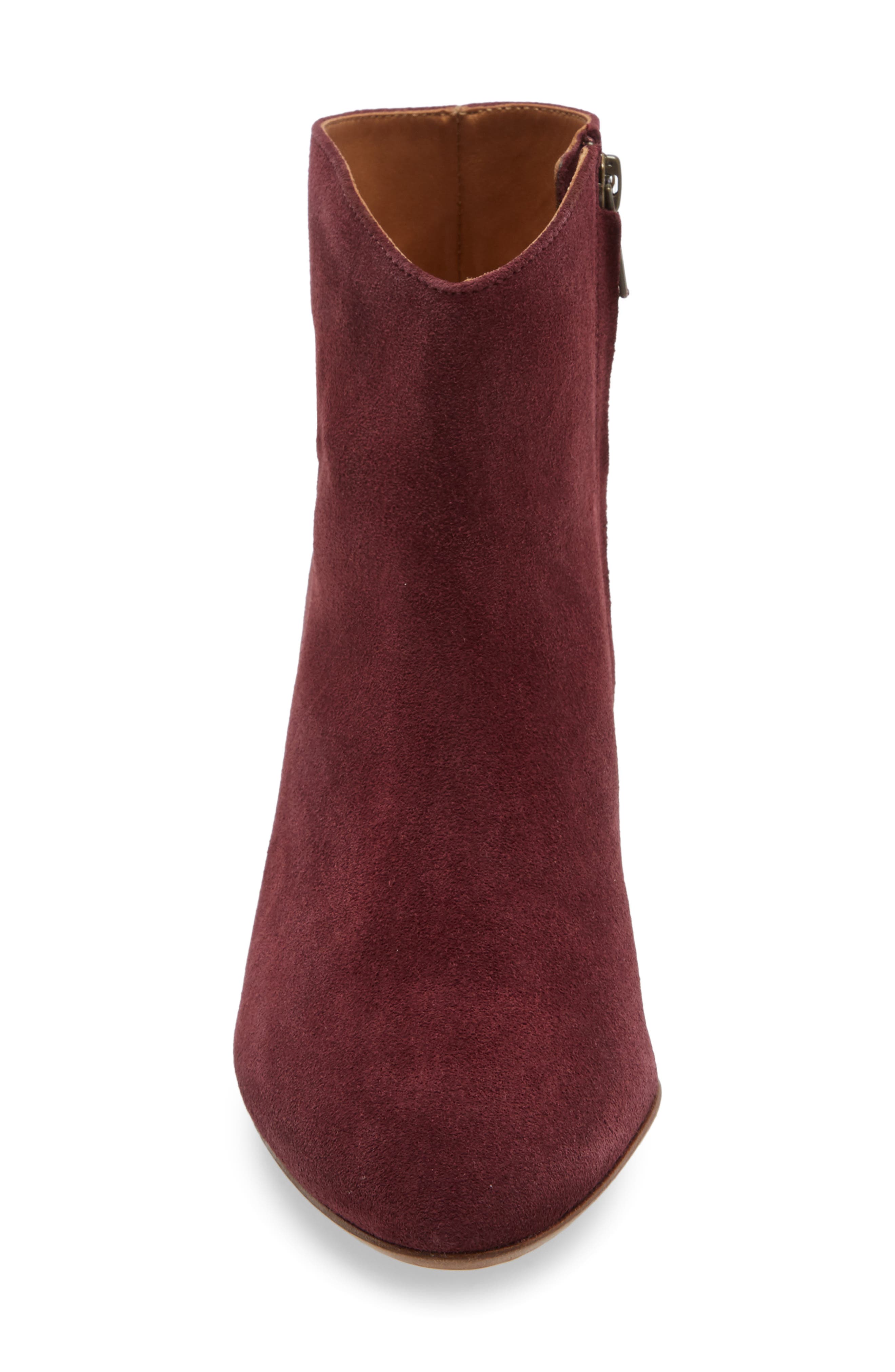 Dacken Stacked Heel Bootie, Alternate, color, AUBERGINE