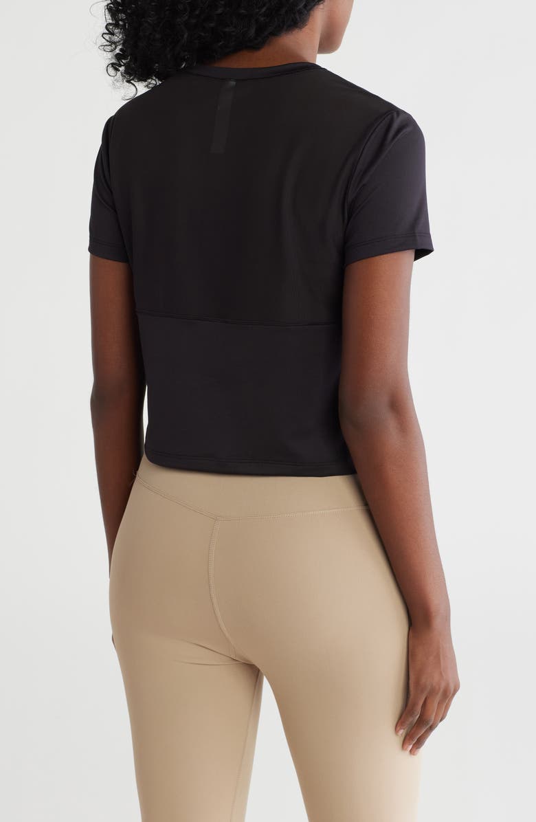 X by Gottex Mesh Back T-Shirt, Alternate, color, Black