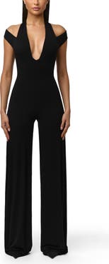 Naked Wardrobe Smooth Wide Leg Jumpsuit