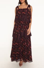 Petal & Pup Lunella Floral Tiered Maxi Dress