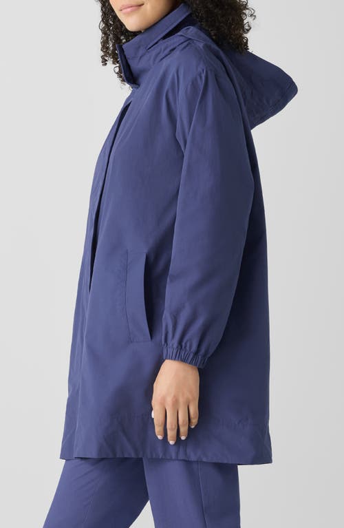 Eileen Fisher Stand Collar Jacket In Bluette