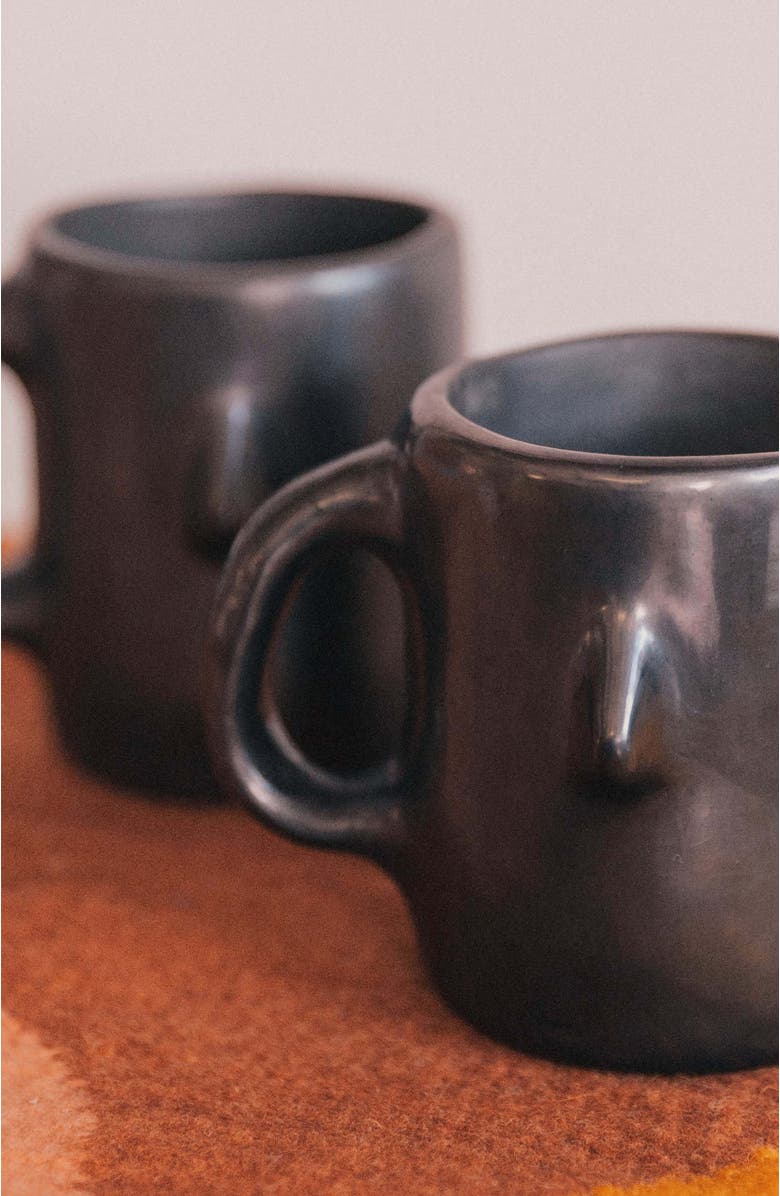 M.A Estudio Black Clay Senorcito Mug, Alternate, color, Black