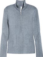 Zella Après Ski Half Zip Rib Sweater