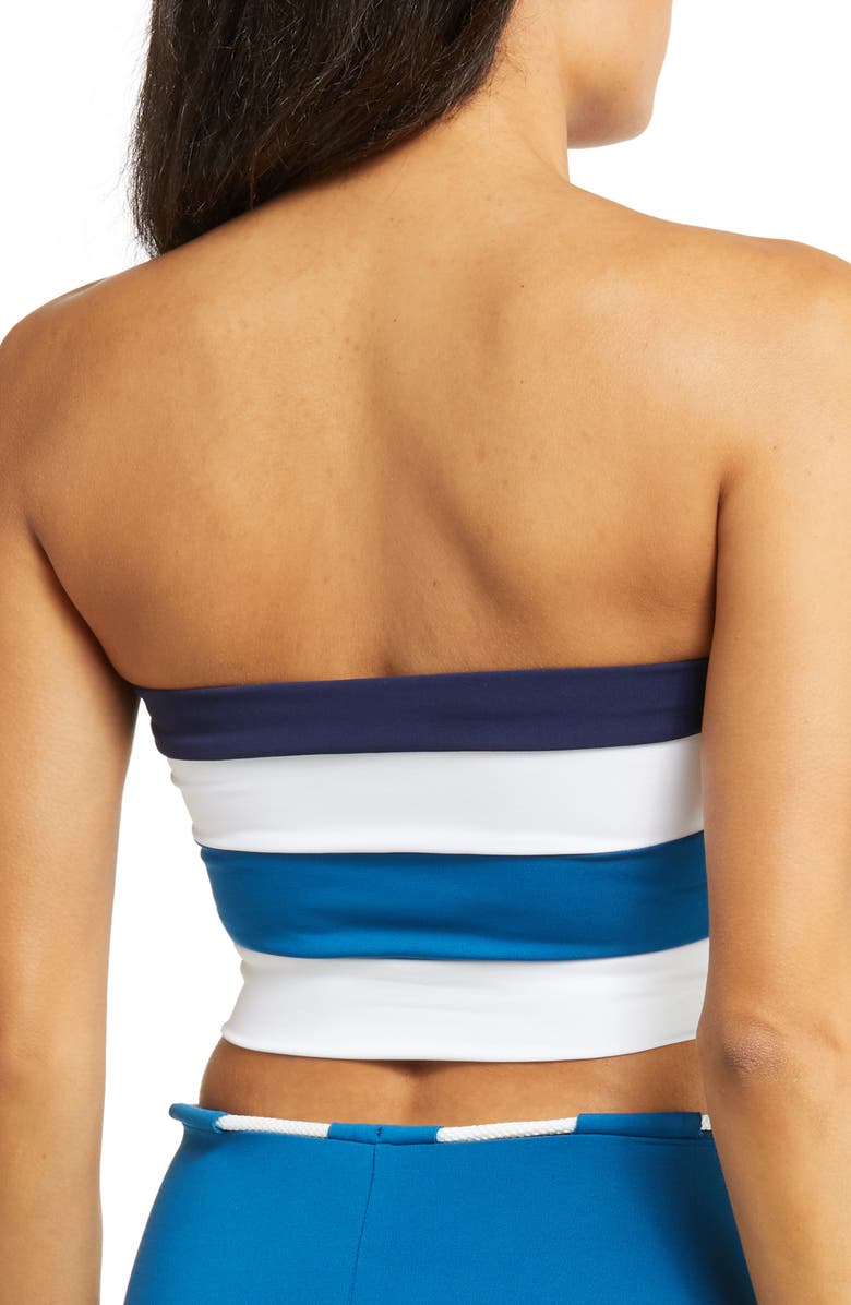 Robin Piccone Emma Longline Bandeau Bikini Top, Alternate, color,