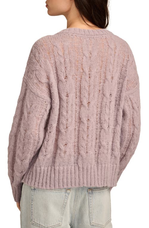 LUCKY BRAND LUCKY BRAND OPEN CABLE STITCH SWEATER 