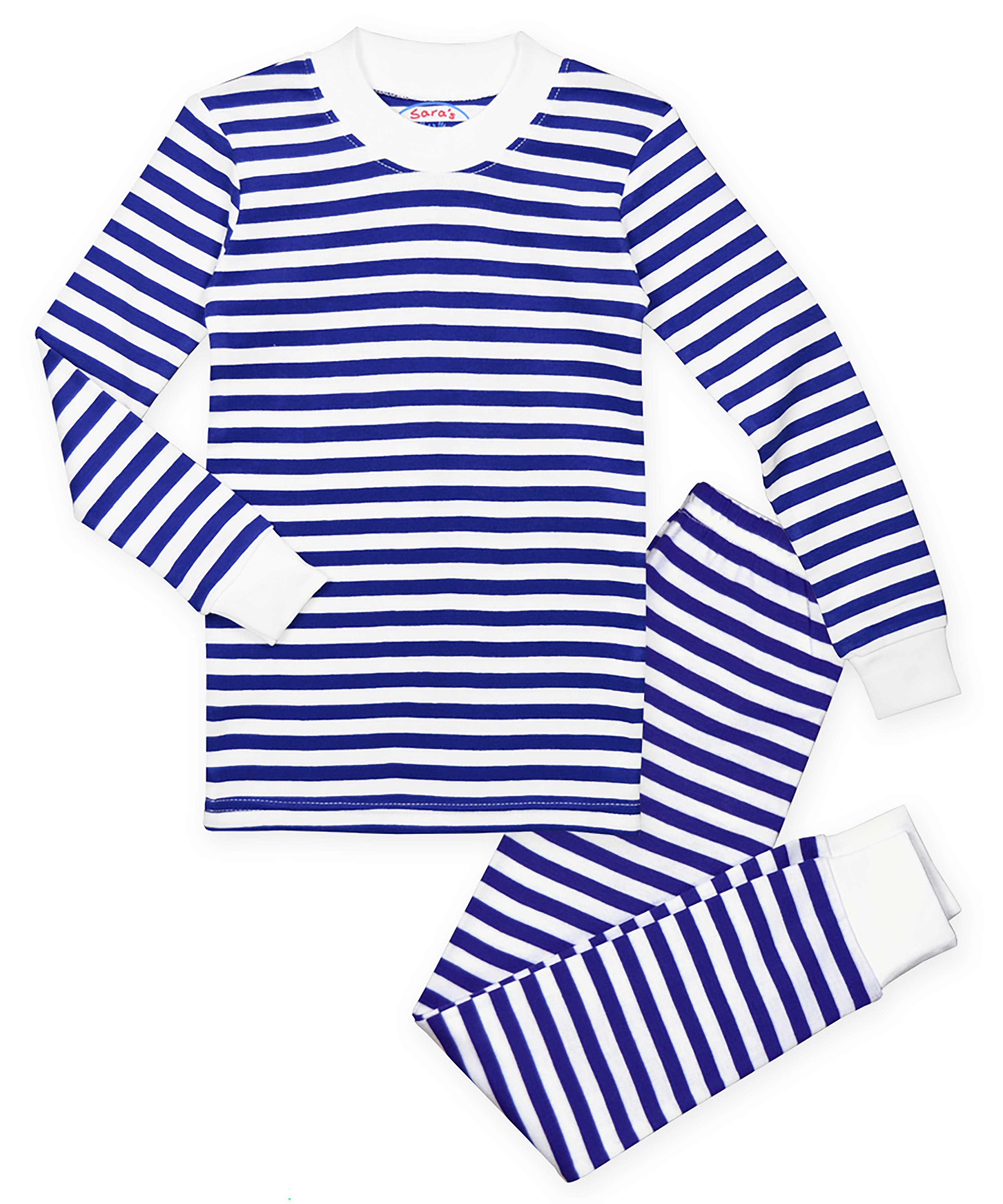 selected Blue White Stripe