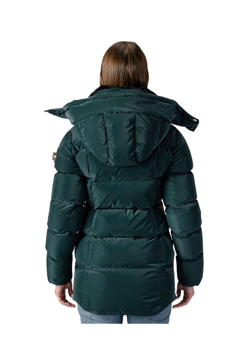 Women's Bumnester 3/4 Length Quilted Coat, Alternate, color, GREEN DIAMOND