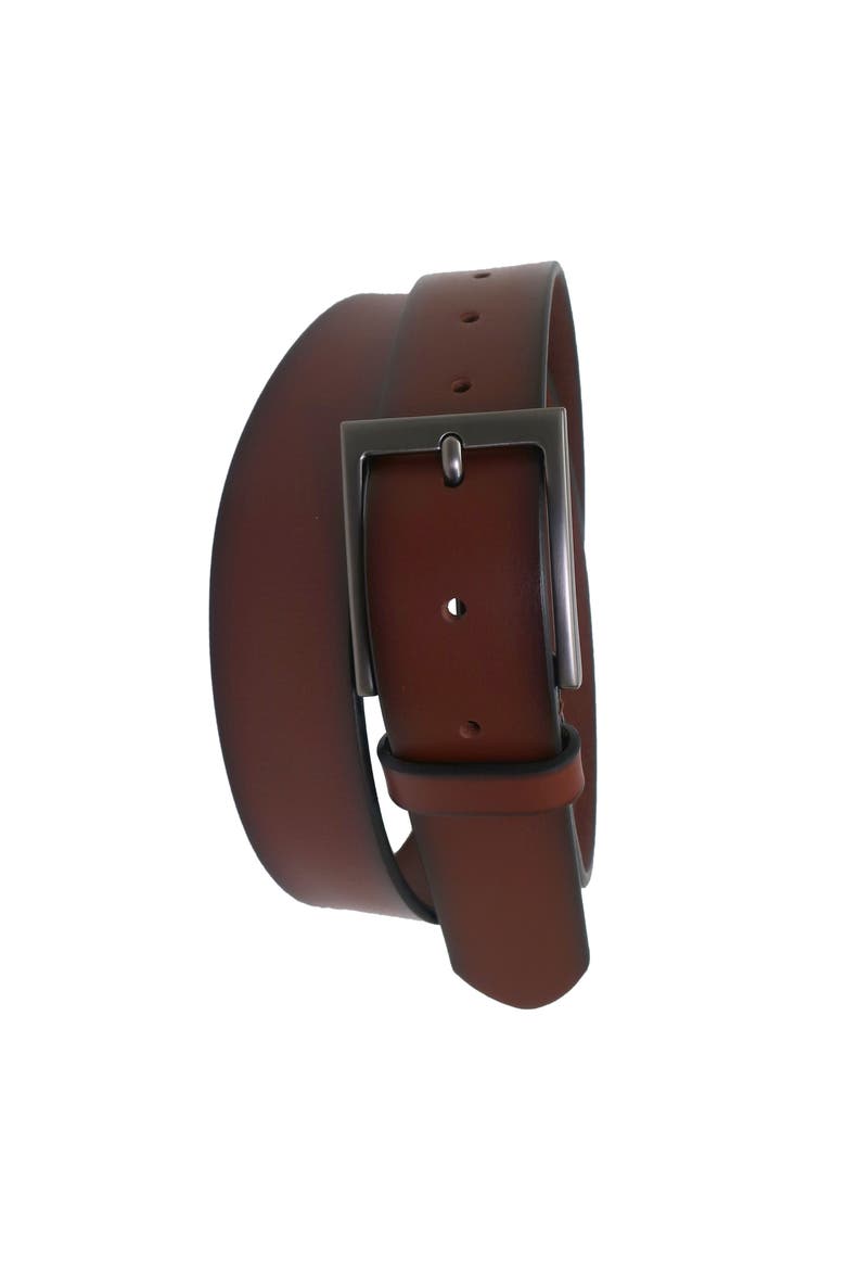 Mens Leather Jean Belt, Alternate, color, Cognac
