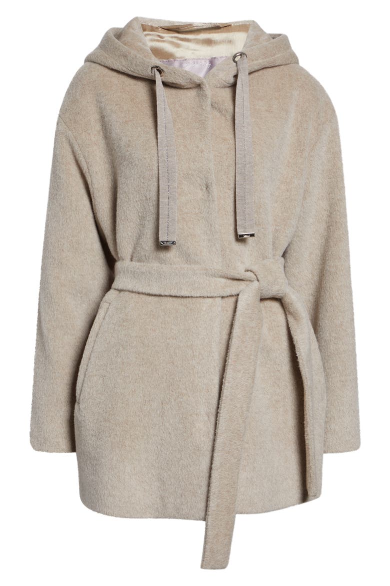 Alpaca Blend Beaver Effect Coat, Alternate, color, 1985 CHANTILLY