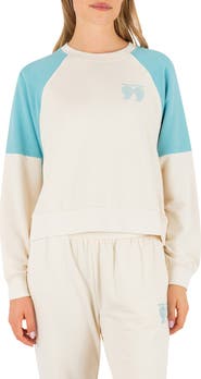 Hurley Rollers Colorblock Crew Neck Sweatshirt
