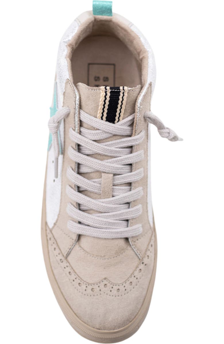 SHUSHOP Paulina Low Top Sneaker, Alternate, color, Silver Snake