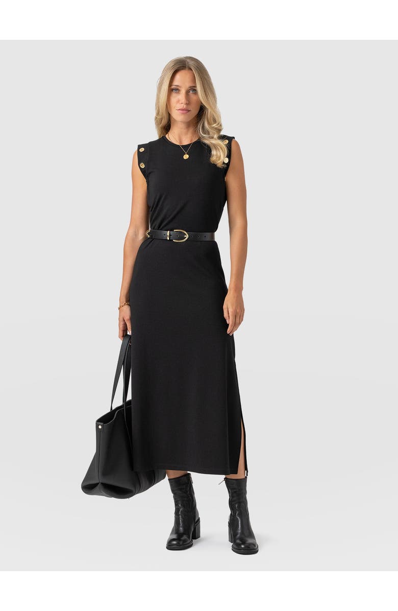 Saint + Sofia Rowan Dress, Alternate, color, Black