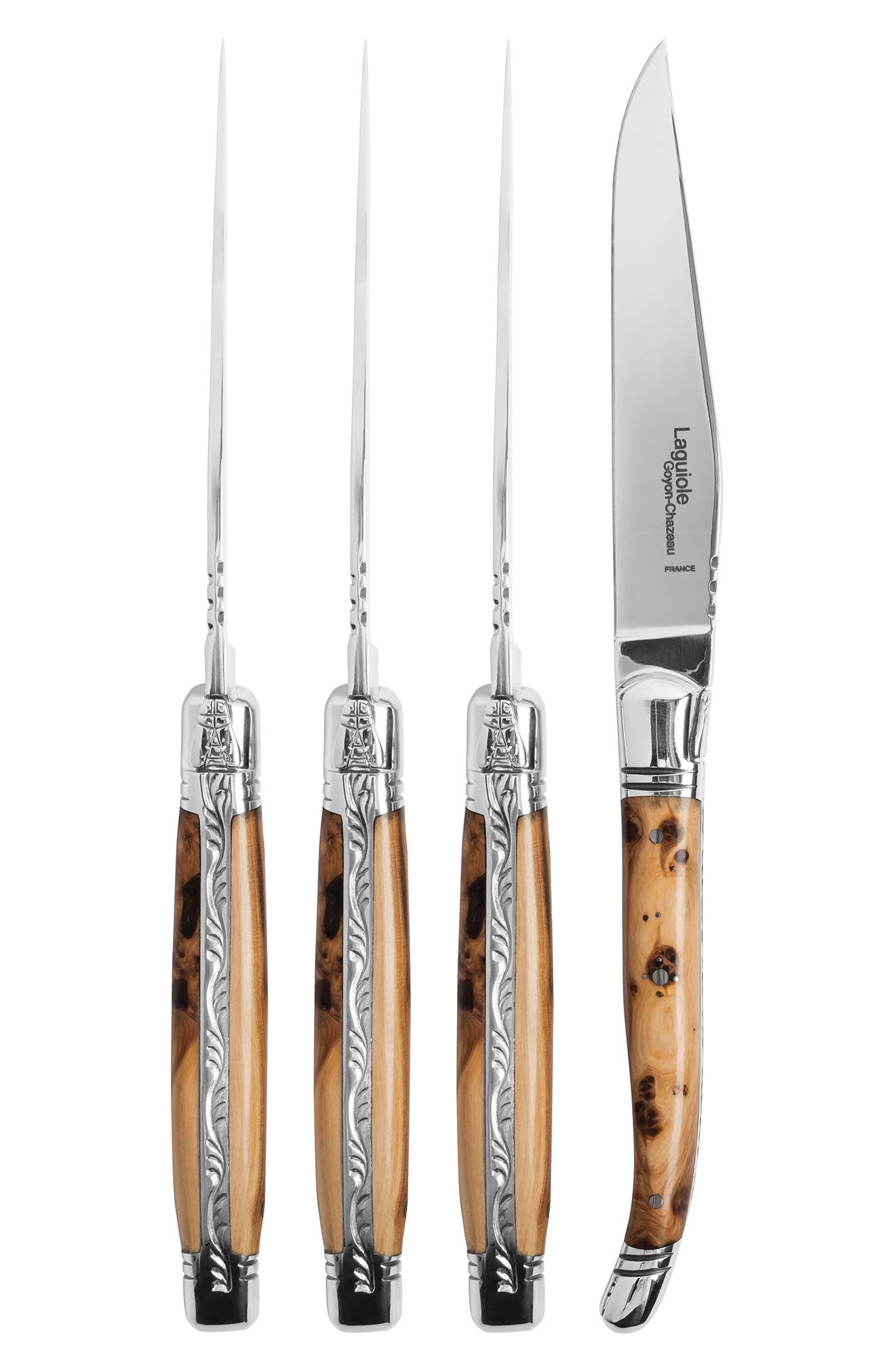 Goyon-Chazeau Set of 4 Laguiole Steak Knives