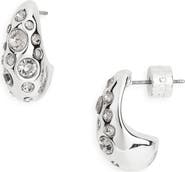 Kurt Geiger London Bombay Pavé CZ Dome Hoop Earrings
