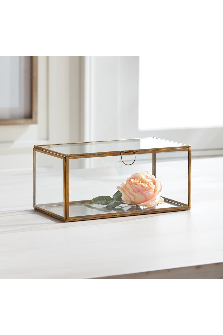 Arwen Rectangular Display Box, Alternate, color, Gold