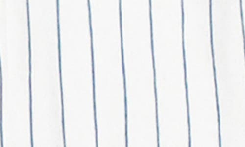 L'ovedbaby Print Fitted One-piece Organic Cotton Footie Pajamas In Pool Pinstripe