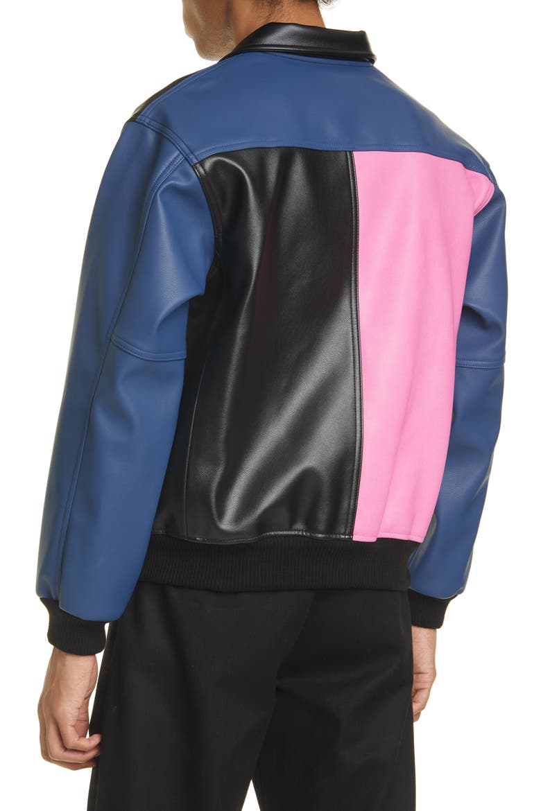Tri Me Colorblock Jacket, Alternate, color, BLACK/ PINK/ BLUE