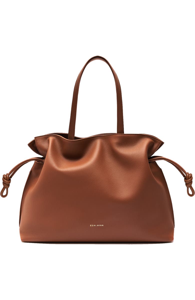 Esin Akan 2-in-1 Emma Leather Tote Bag, Main, color, Nutshell