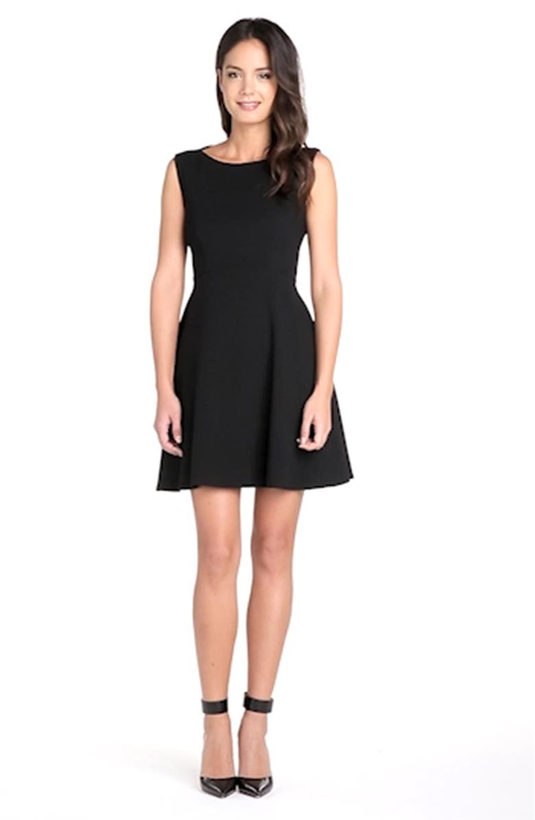 French Connection Feather Ruth Fit & Flare Dress, Alternate, color, 