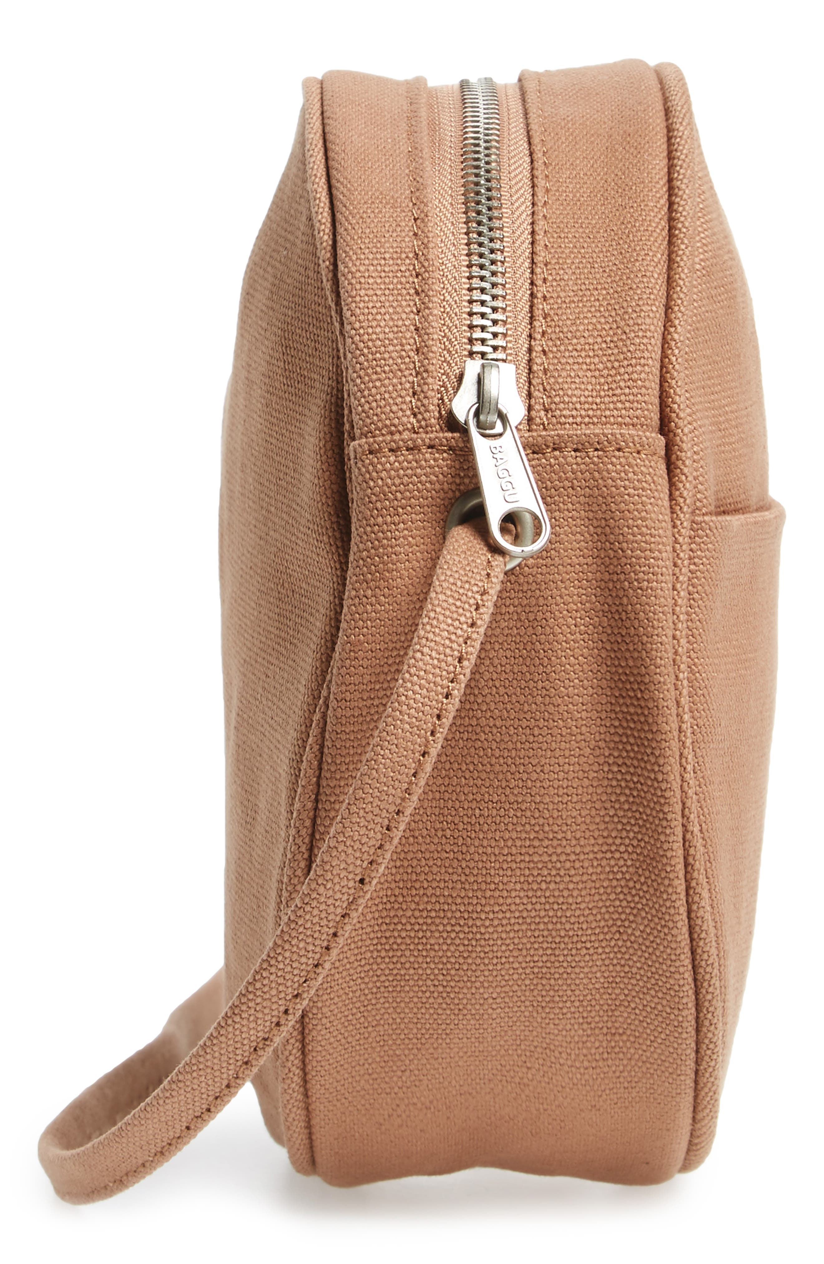 Small Canvas Shoulder Bag, Alternate, color, FAWN