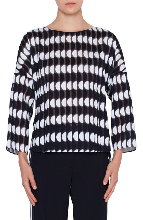Memphis Scallop Blouse