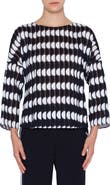 Akris punto Memphis Scallop Blouse