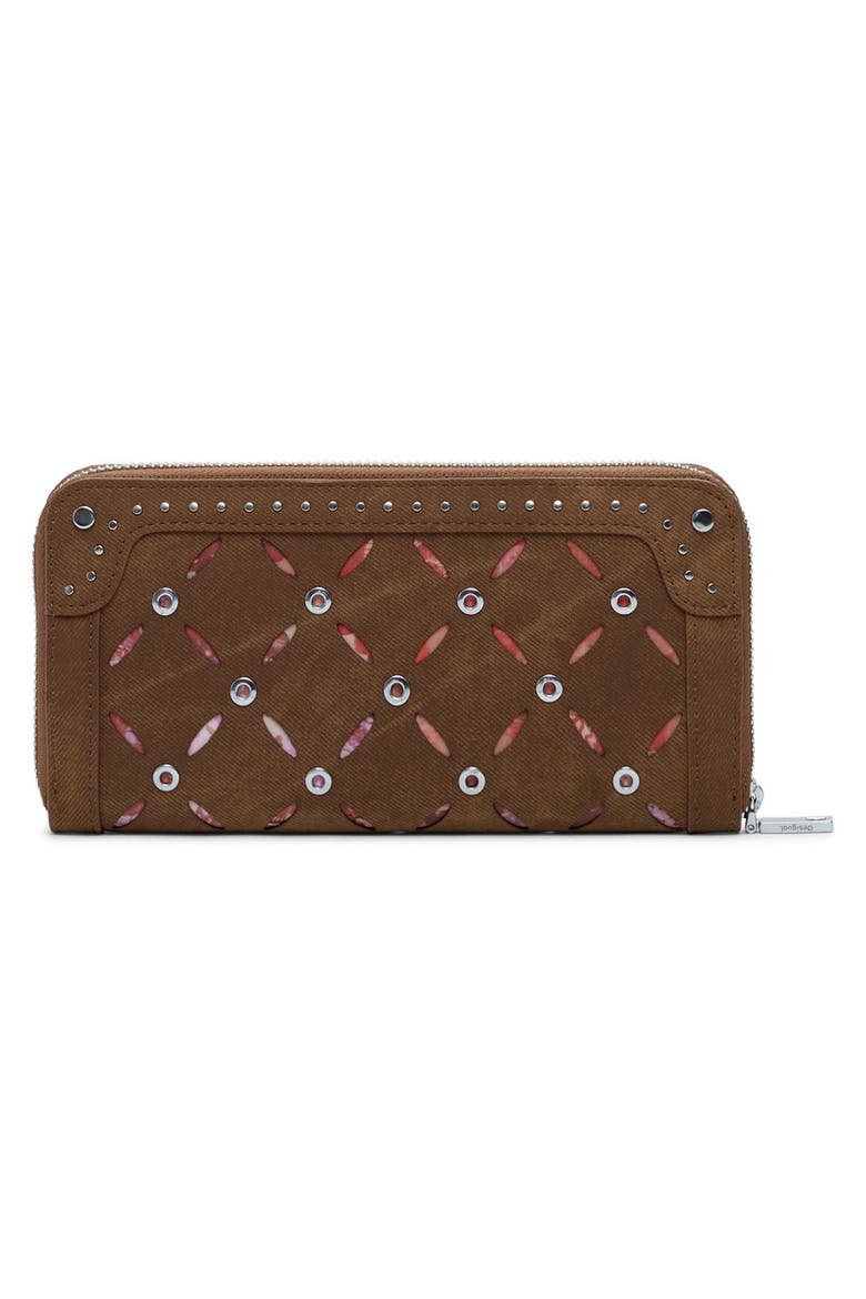 Long Faux Leather Wallet, Alternate, color, CAMEL