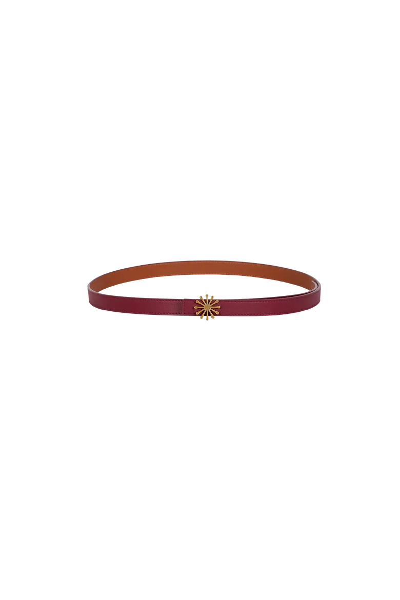 12AM Reversible Leather Belt, Main, color, Burgundy + Caramel