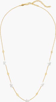 YOJ Luludi Flower Mix Metal Necklace in Gold