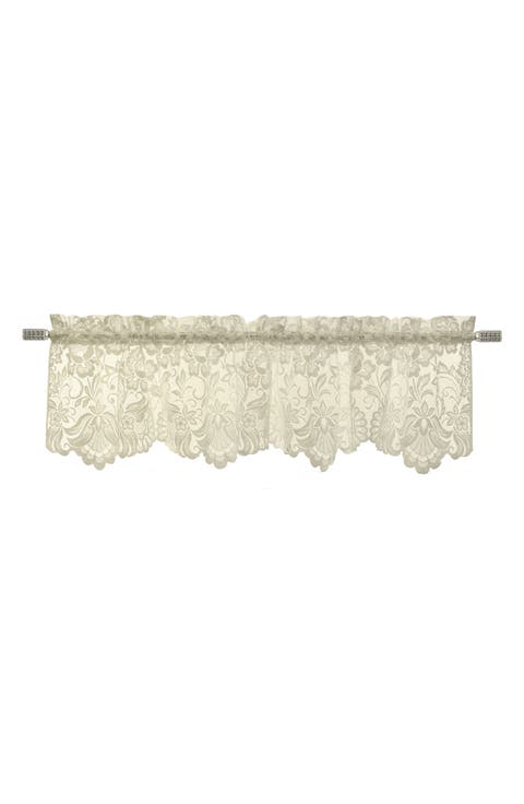 Floral Lace Flat Valance