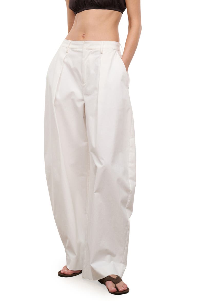 Elias Barrel Pants, Alternate, color, WHITE